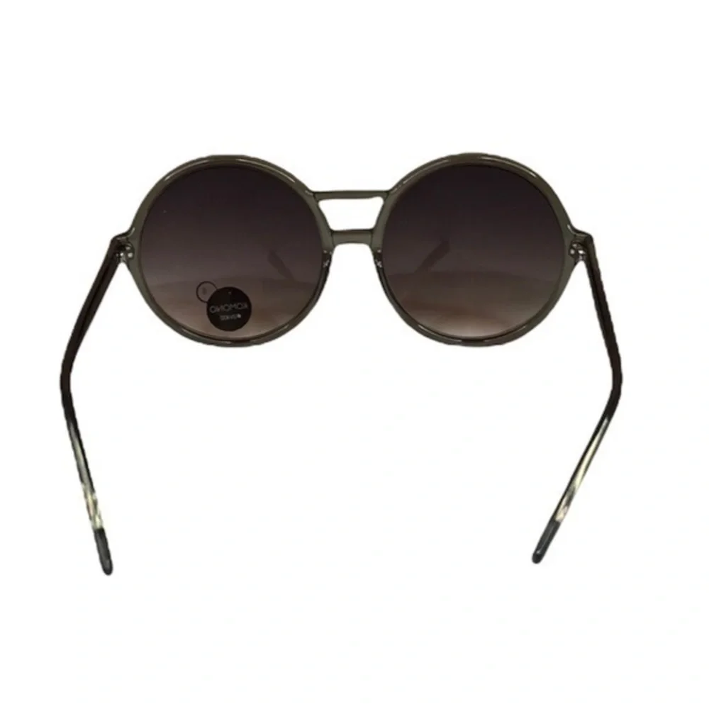 KOMONO Coco Black Smoke Sunglasses NEW Oversized Round